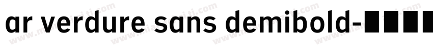 ar verdure sans demibold字体转换